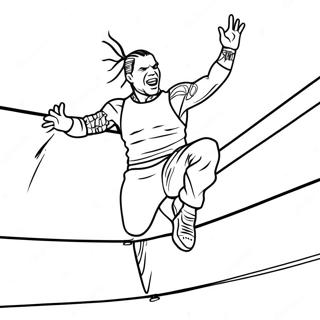 Page A Colorier De Jeff Hardy Sautant Des Cordes 73606-60751