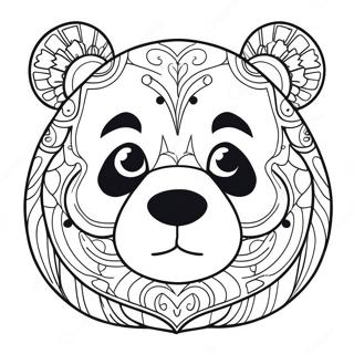 Page A Colorier De Visage De Panda 73655-60788