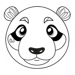 Page A Colorier De Visage De Panda Mignon 73656-60799