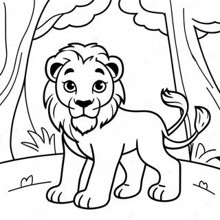 Page A Colorier De Leo Le Lion En Aventure 7365-5989