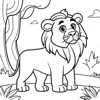 Page A Colorier De Leo Le Lion En Aventure 7365-5990