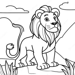 Page A Colorier De Leo Le Lion En Aventure 7365-5991