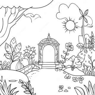 Page A Colorier Du Jardin De Banban Fantaisiste 73666-60794