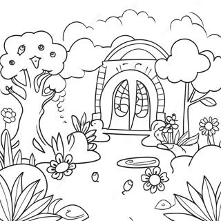 Page A Colorier Du Jardin De Banban Fantaisiste 73666-60795