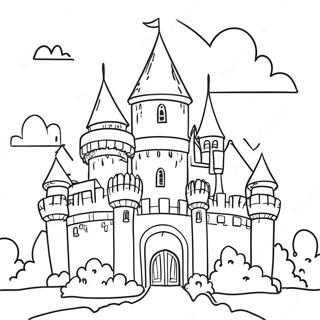 Page A Colorier De Tour De Chateau Majestueux 73696-60824