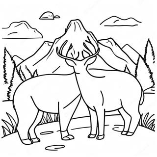 Page A Colorier Des Animaux De Montagne 73705-60826