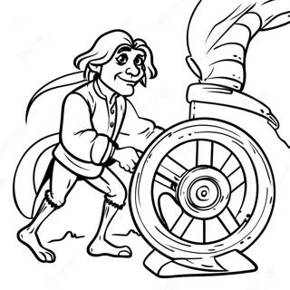 Page A Colorier De Rumpelstiltskin Avec Un Rouet 73736-60855