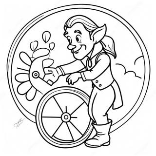 Page A Colorier De Rumpelstiltskin Avec Un Rouet 73736-60856