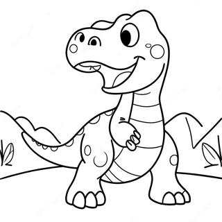 Page A Colorier De Rex Le Dinosaure Rugissant 73746-60865