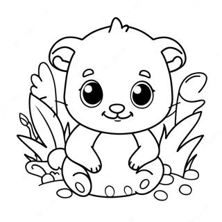 Page A Colorier De Mignons Bebes Animaux 73776-60882