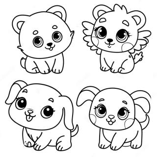 Page A Colorier De Mignons Bebes Animaux 73776-60883