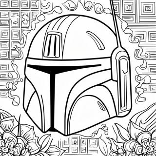 Page A Colorier Du Casque Mandalorien 73795-60899