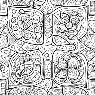 Page A Colorier Des Motifs De Tessellation 73815-60915