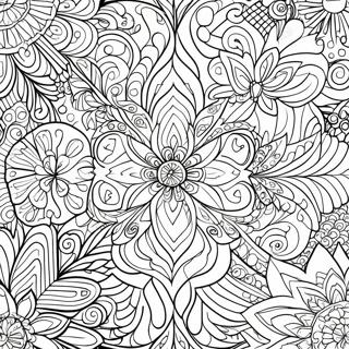 Page A Colorier Un Design De Tessellation Complexe 73816-60919