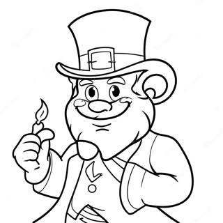 Page A Colorier Du Leprechaun Malicieux Avec De Lor 73876-60966