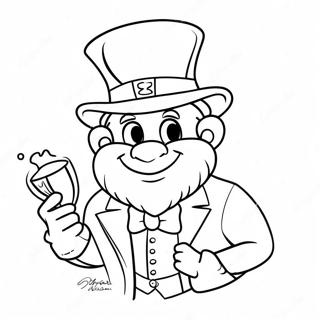 Page A Colorier Du Leprechaun Malicieux Avec De Lor 73876-60967