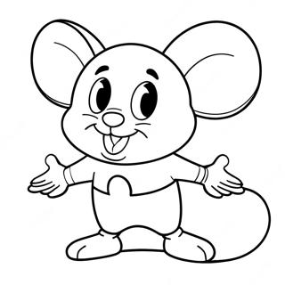 Souris Puissante Pages À Colorier