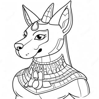 Anubis Pages À Colorier