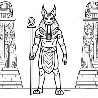 Page A Colorier Anubis 74015-61076