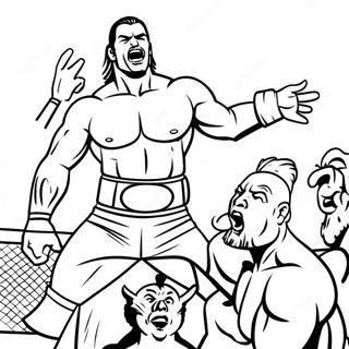 Page A Colorier Des Superstars De La Wwe En Action 74026-61081