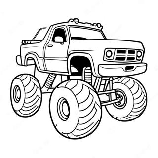 Page De Monster Truck Bigfoot Pages À Colorier