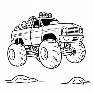 Page De Monster Truck Bigfoot Pages À Colorier