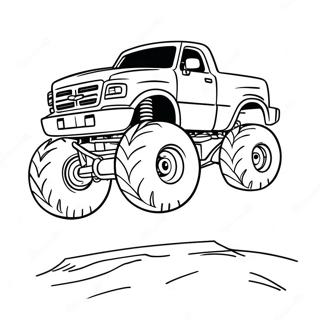 Page A Colorier Le Saut Epique De Bigfoot Monster Truck 74036-61086