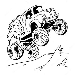 Page A Colorier Le Saut Epique De Bigfoot Monster Truck 74036-61087