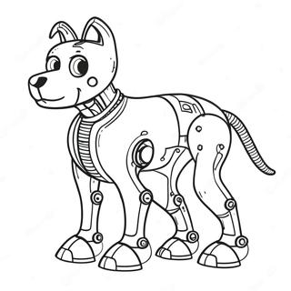 Page A Colorier Un Chien Robot 74075-61119