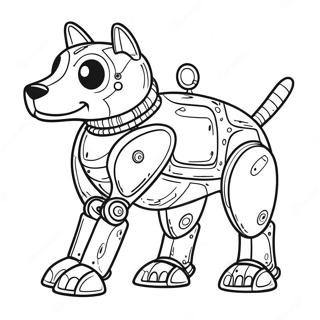 Page A Colorier Un Chien Robot 74075-61120