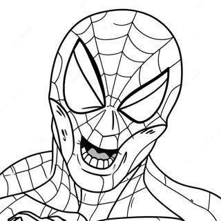 Zombie Spiderman Pages À Colorier