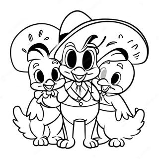 Page A Colorier Des Trois Caballeros 74195-61215