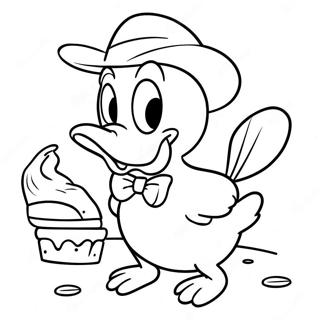 Page A Colorier De Donald Duck Dans Une Fiesta Coloree 74196-61219