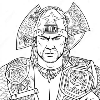 Page A Colorier Wwe Intricate 741-591