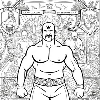 Page A Colorier Wwe Intricate 741-592