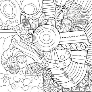 Motif Facile Pages À Colorier