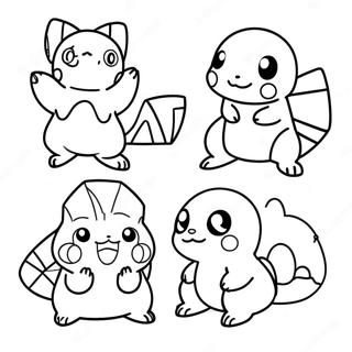 Évolution De Pokemon Pages À Colorier