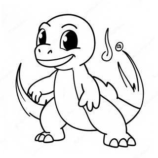 Page A Colorier De Charmander Evoluant En Charmeleon 74296-61306