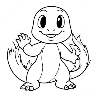 Page A Colorier De Charmander Evoluant En Charmeleon 74296-61307