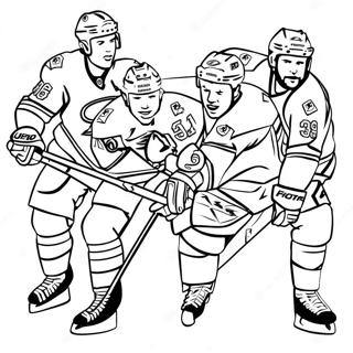 Joueurs Des Tampa Bay Lightning En Action A Colorier 74316-61319