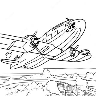 Bombardier B-17 Pages À Colorier