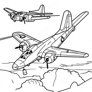 Page A Colorier B 17 Bomber 74395-61375