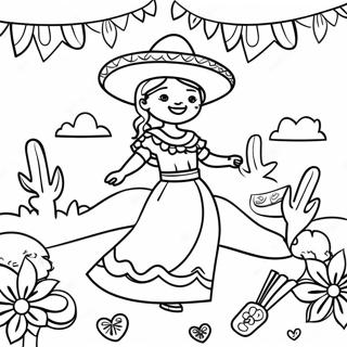 Page A Colorier Celebration De Cinco De Mayo 74405-61388