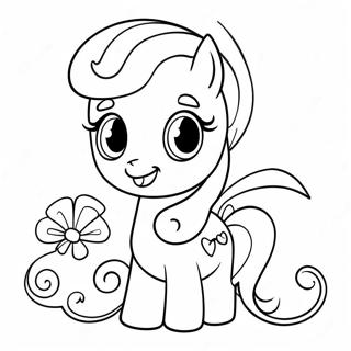 Page A Colorier De Sweetie Belle Avec Des Accessoires Mignons 74476-61442