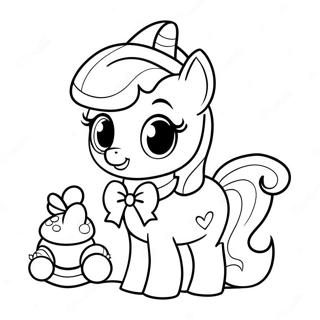 Page A Colorier De Sweetie Belle Avec Des Accessoires Mignons 74476-61443