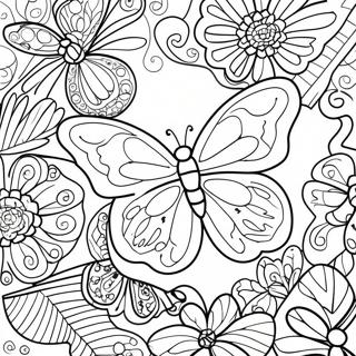 Page De Papillon Pages À Colorier