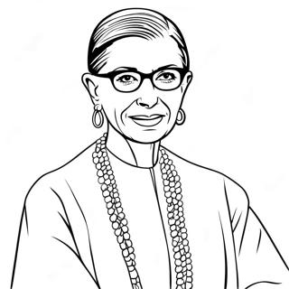 Ruth Bader Ginsburg Pages À Colorier