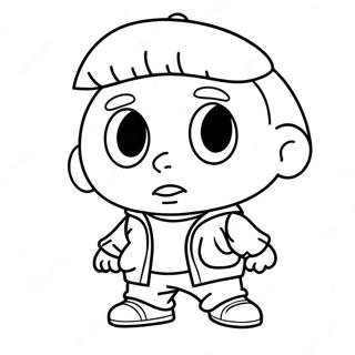 Page A Colorier Gangsta Stewie 74605-61539