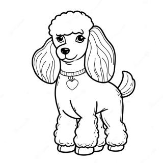 Page A Colorier De Caniche 7484-6082