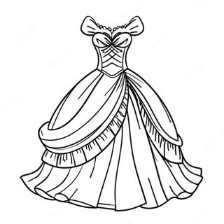 Page A Colorier De Belle Robe De Bal 7514-6106